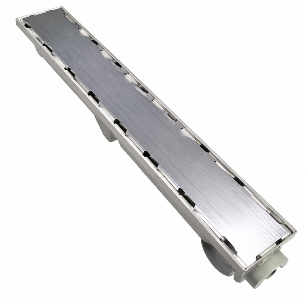 Ralo Linear 6x50cm Sifonado Anti Insetos Invisível Cola Piso Para Banheiros Ou Áreas Cobertas C/ Coletora