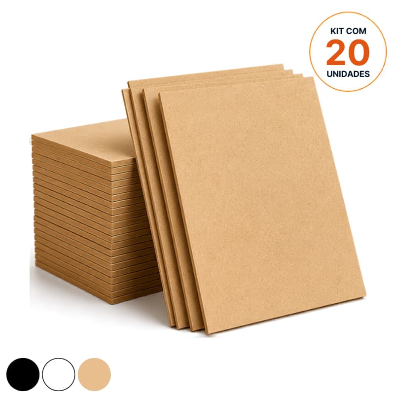 Kit 20 Unidades Chapas MDF Artesanato Quadros Decorativos Sublimação