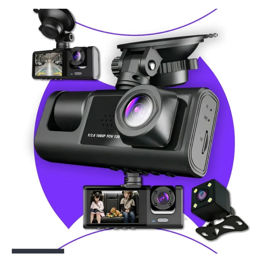 Câmera Veicular Maxnova Full HD 1080p com Visão Noturna e Sensor de Movimento