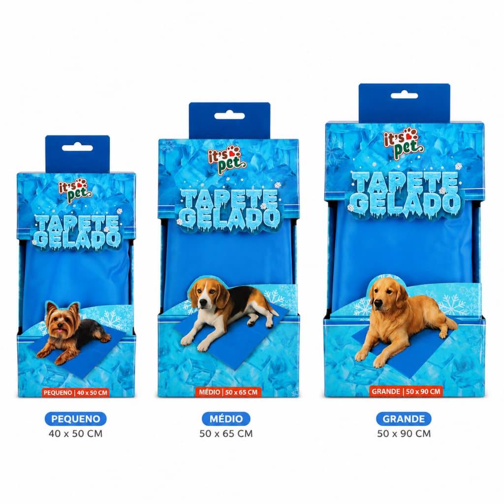 Tapete Gelado para Cães e Gatos Refrescante Its Pet Cama Térmica Pet