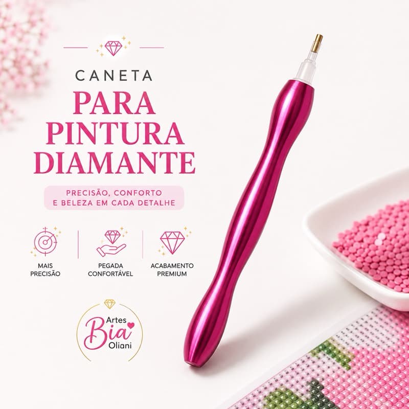 Caneta Slim para Pintura Diamante Ergonômica | Diamond Painting Premium