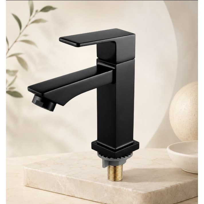 Torneira bancada de Banheiro Luxo Lavatório cuba preto aço inox