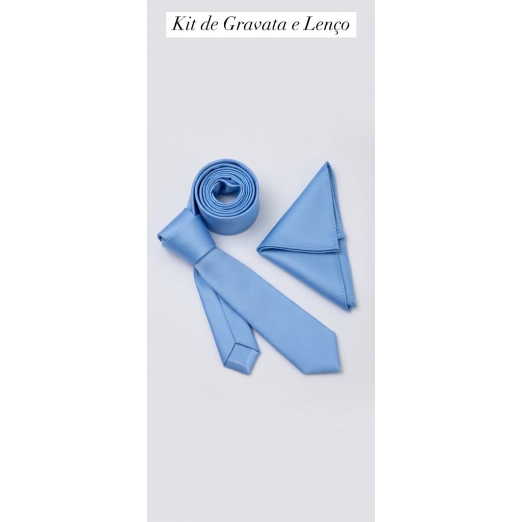 kit com gravata azul acinzentado dusty blue 12 unidades com lenço de bolso e 3 kit com borboleta