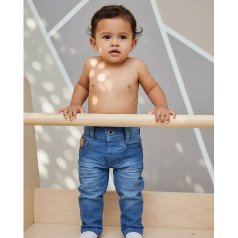 calça jeans infantil jogger cargo bebê tamanho 1 2 3 anos calça jeans bb com elástico p m g e 1 2 3 menino cargo criança
