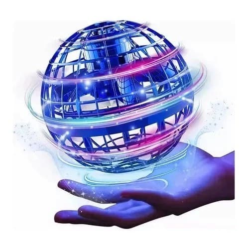Bola Spinner Voa Divertido Led Drone Bomerang 360° Vermelha Castela