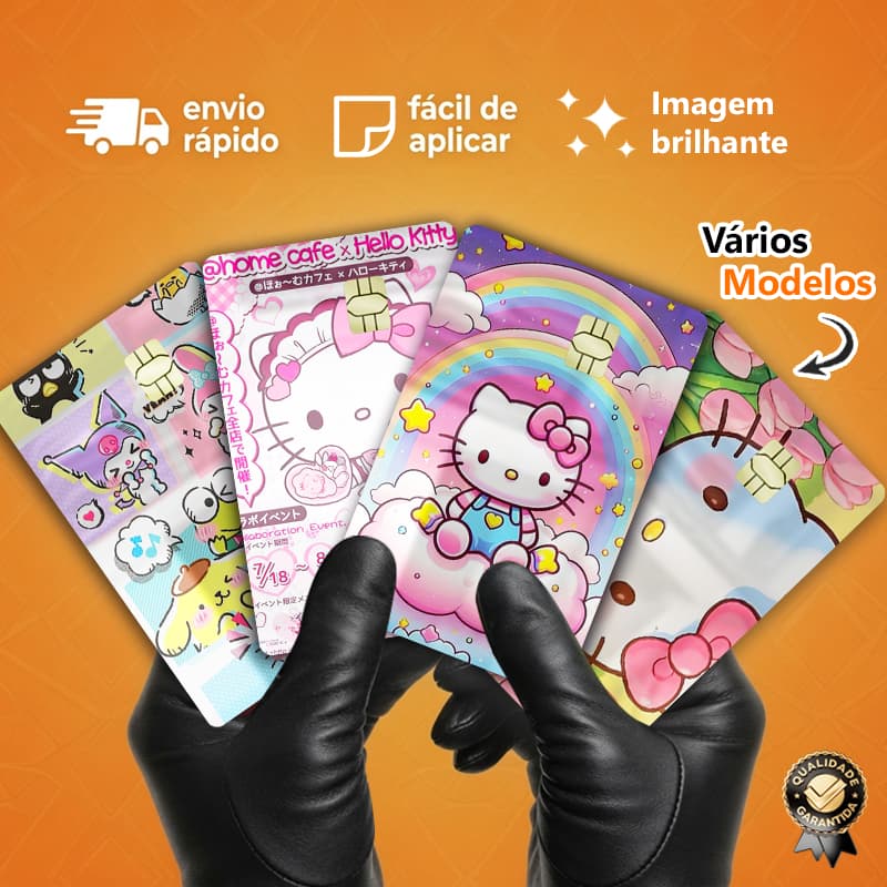 Adesivo Película Para Cartão Hello Kitty, Feminino, Presente – Skin Card Personalizado