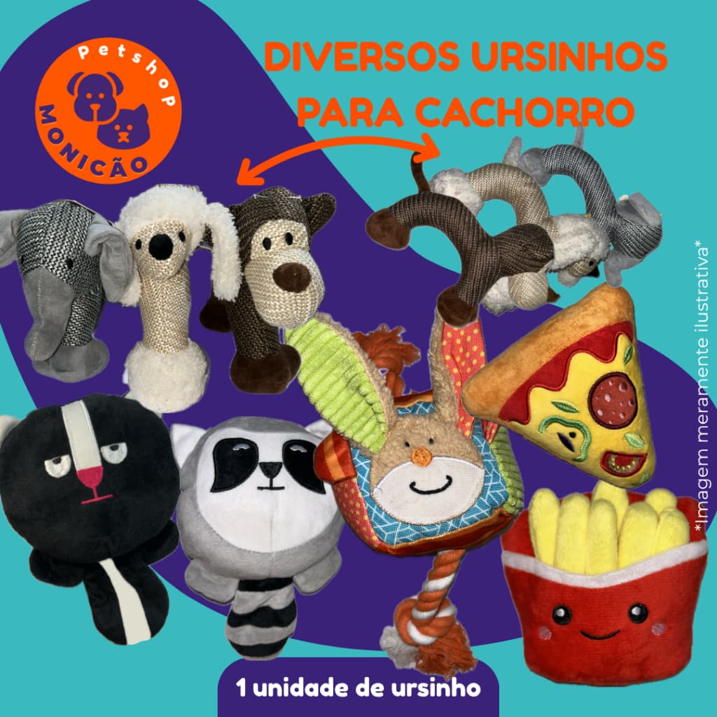 Tutelo Ursos de pelúcia para cachorro