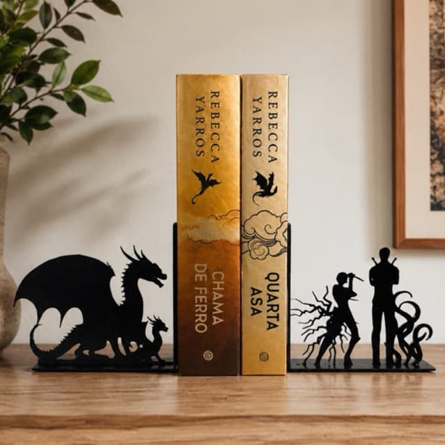 Suporte Aparador de Livros Quarta Asa | Fourth Wing Rebecca Yarros