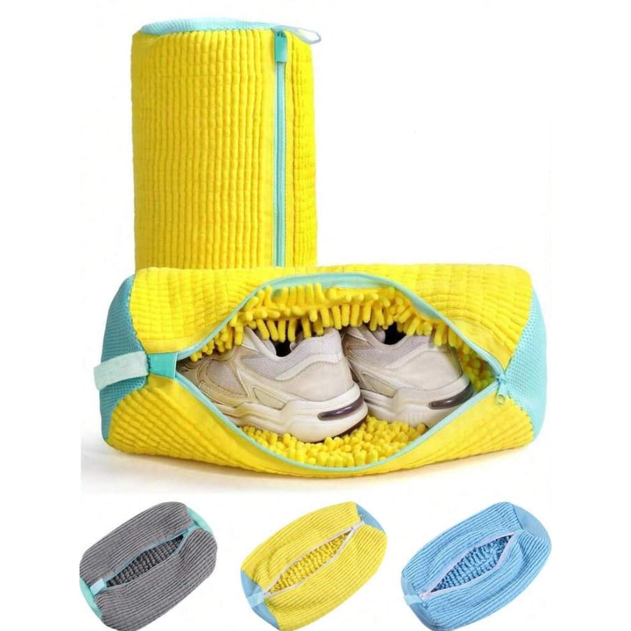 Bolsa para Lavagem de Tênis/Sapatos Específicas para Máquina de Lavar com Zíper para Proteção Contra Desgaste