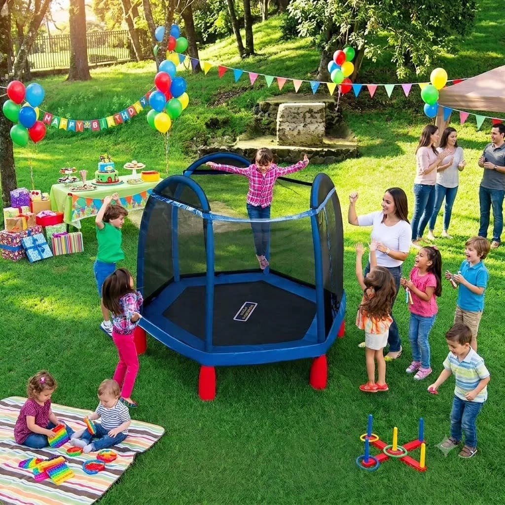 Mini Trampolim Pula Pula Infantil Sportspower C/ Proteção