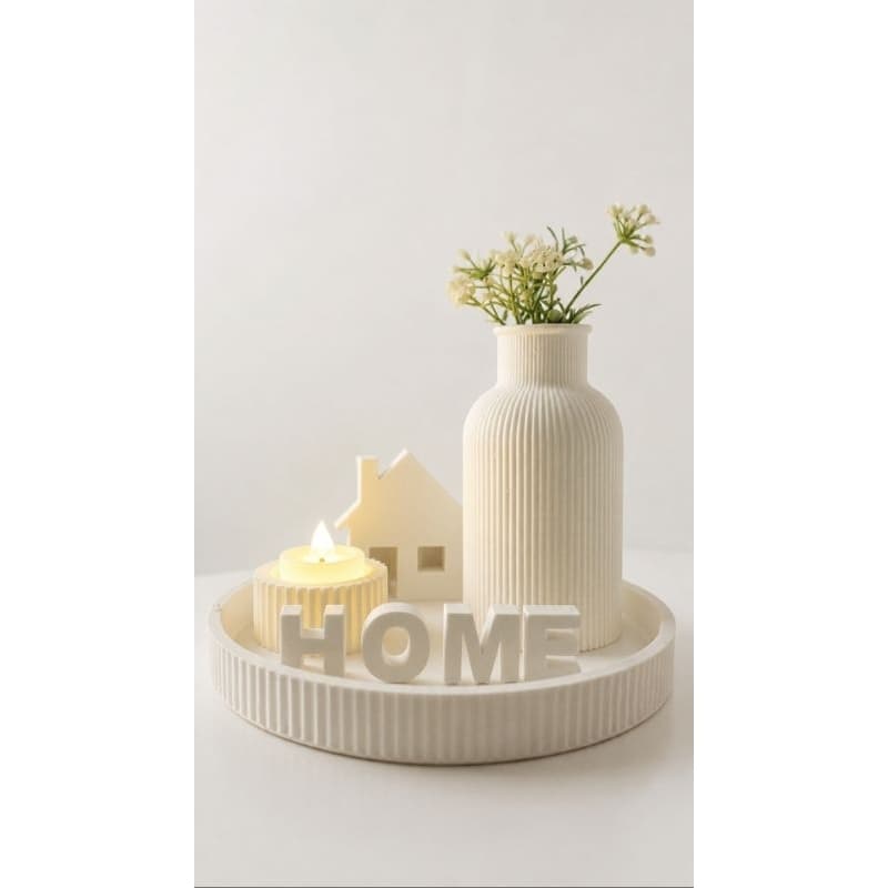 Decoração para sala Kit Premium com vela Kit com 6 itens
