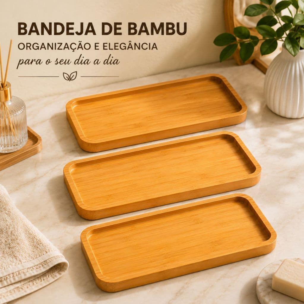 Bandeja Petisqueira de Bambu Petit Hire 20 X 10 Cm