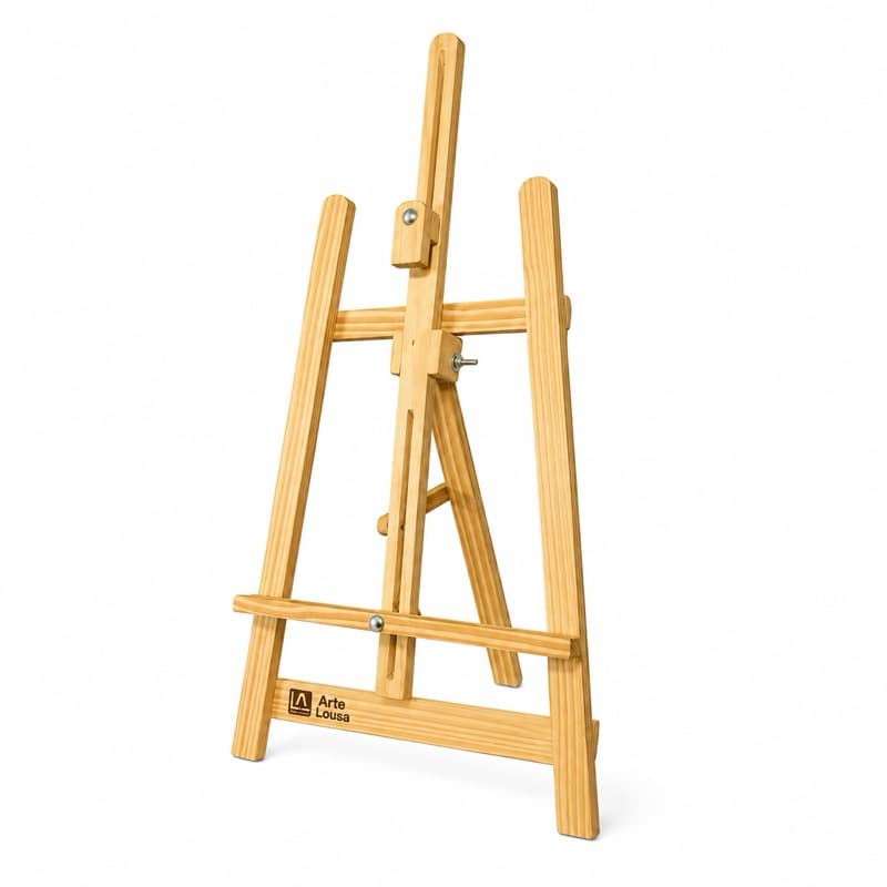 Cavalete Para Pintura em Tela ou Quadro Branco - Cavalete de Mesa ou Chão 70 cm