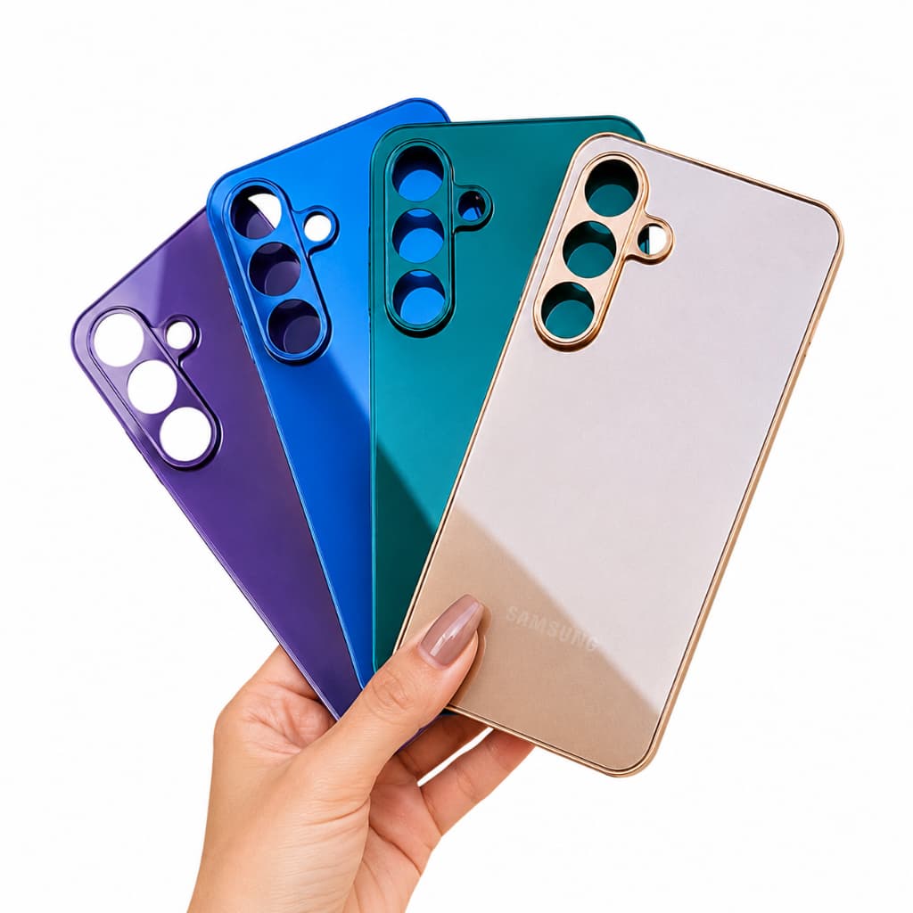 Capa Compatível Samsung Galaxy S25 FE 5G Premium Acrílico Microfibra Proteção Câmera