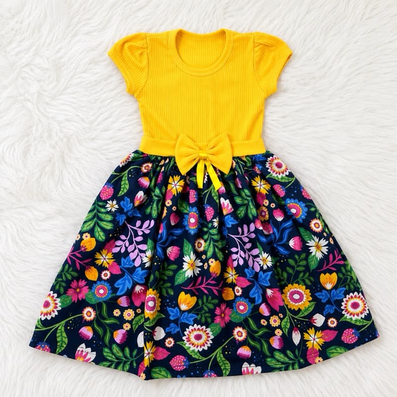 Vestido Festa Infantil Menina Floral
