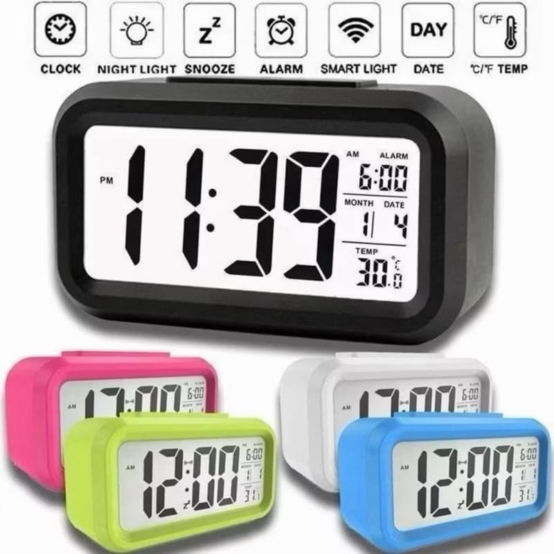 Relógio Digital de Mesa Kapbom KA-7053 com Despertador, Calendário e Temperatura