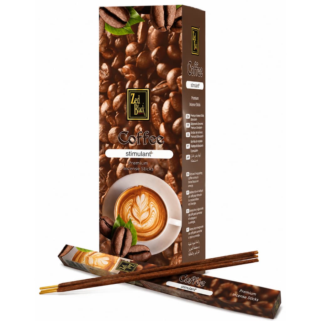 Incenso Zed Black Coffee Stimulant – Premium Incense Sticks
