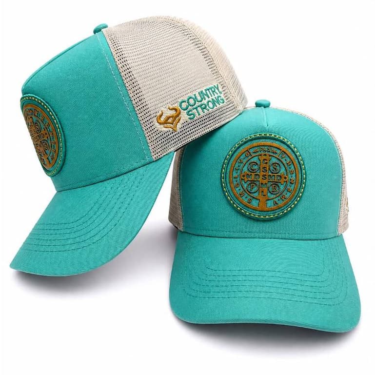 Boné São Bento Country Strong Premium bordado Aba Curva boné masculino Boné Feminino Unissex Telinha Trucker fe