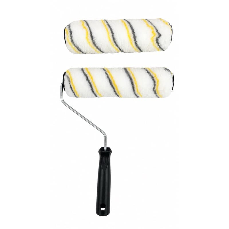 Kit Rolo de Pintura Profissional 23cm com 2 Rolos (1 Refil) + Suporte | Tecnologia Polipop Antirresping