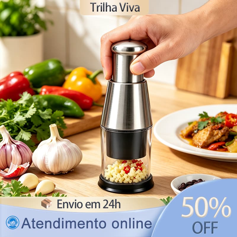 Espremedor De Alho Em Aço Inoxidável 304 Manual Triturador De Alho Para Cozinha E Temperos