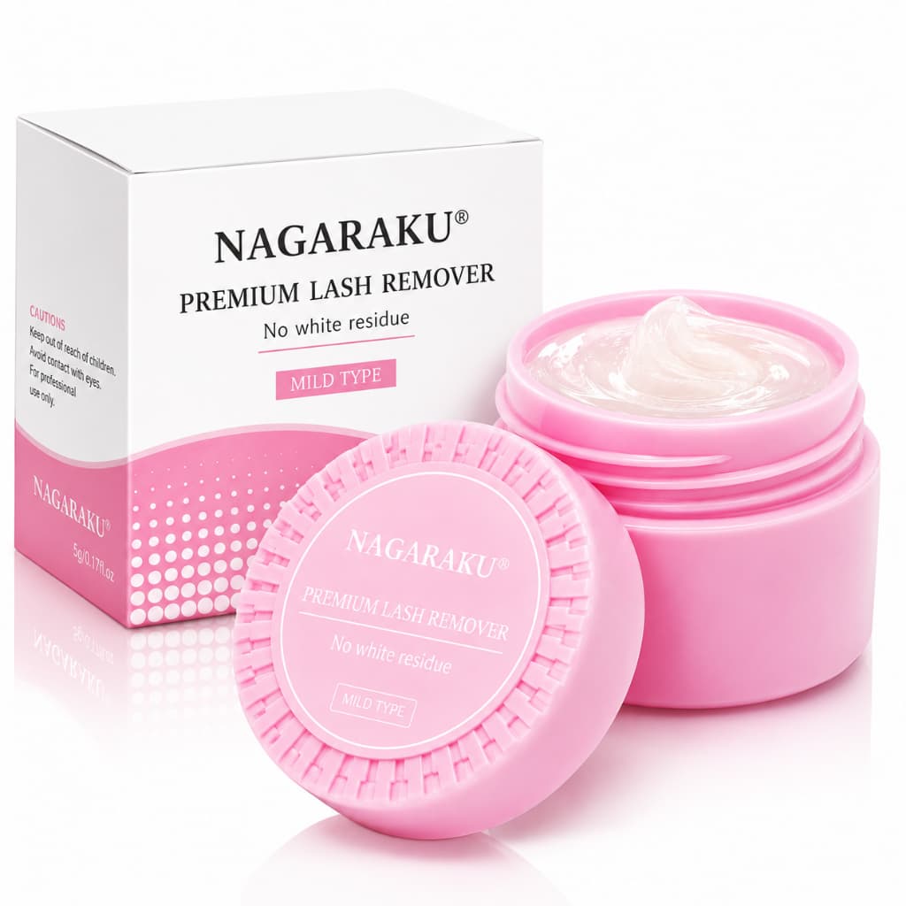 Removedor Cola Cílios Nagaraku Creme Premium Para Extensão de Cílios Lash Remover Profissional 12g