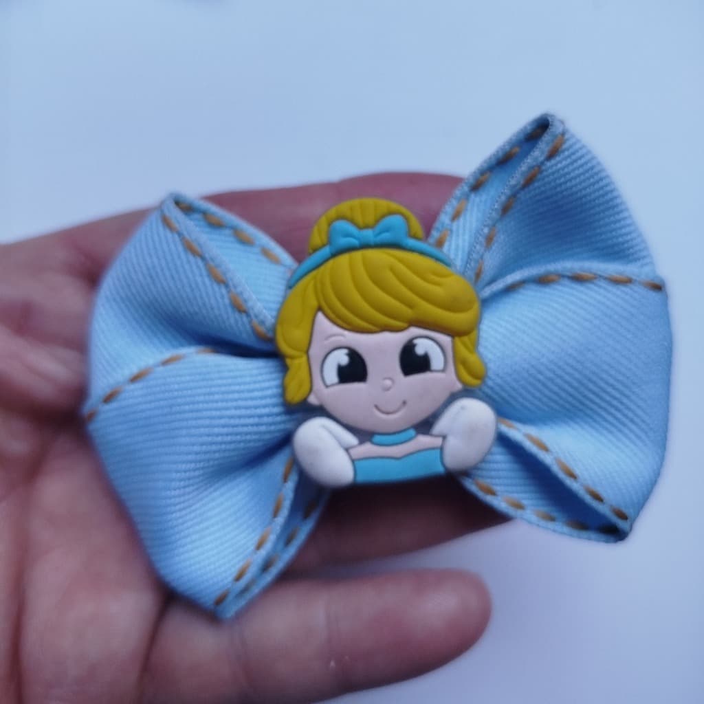 Laçosde cabelo infantil temáticos princesas luxo bebê