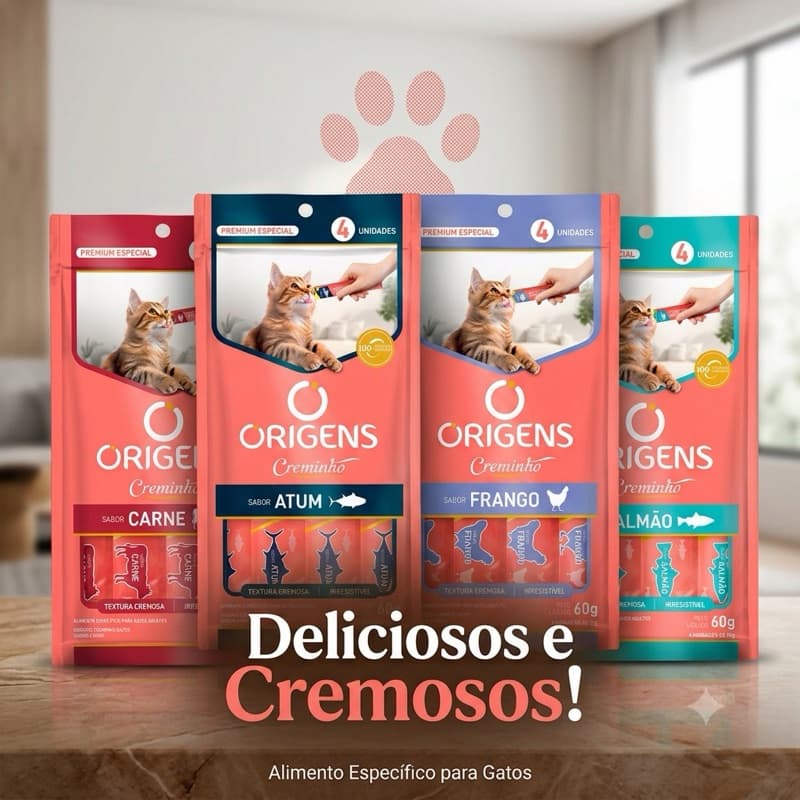 Origens Creminho Petisco Cremoso para Gatos Premium