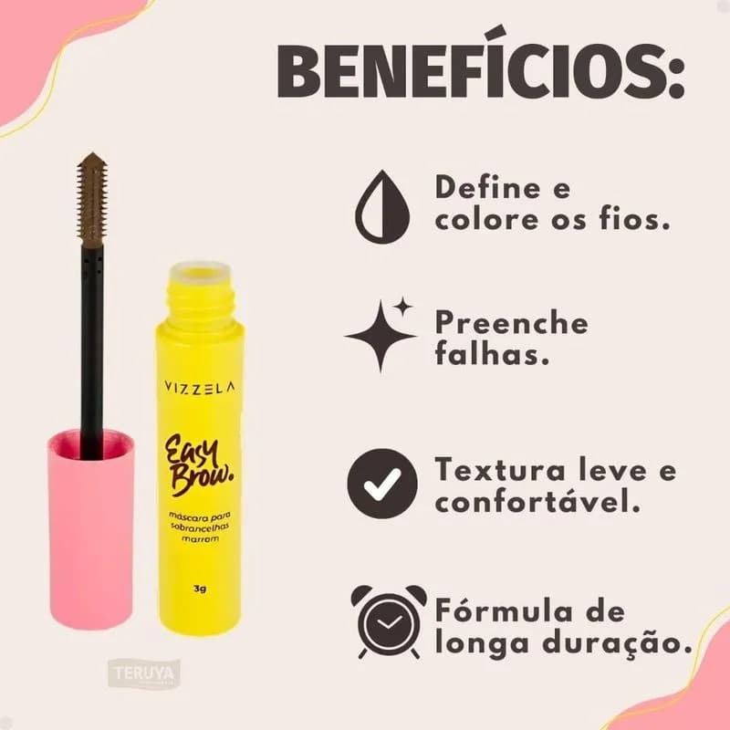 Easy Brow - máscara para sobrancelhas - Vizzela