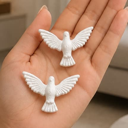 Kit Espírito Santo c/ Resplendor de Lembrancinha Batizado Casamento