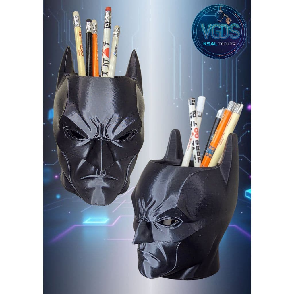 Porta Caneta Lapis Batman Decorativo para Mesa Organizador de Escritório