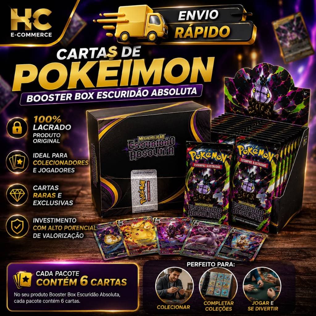 Cartas Pokémon Booster Original Mega Evolução Escuridão Absoluta