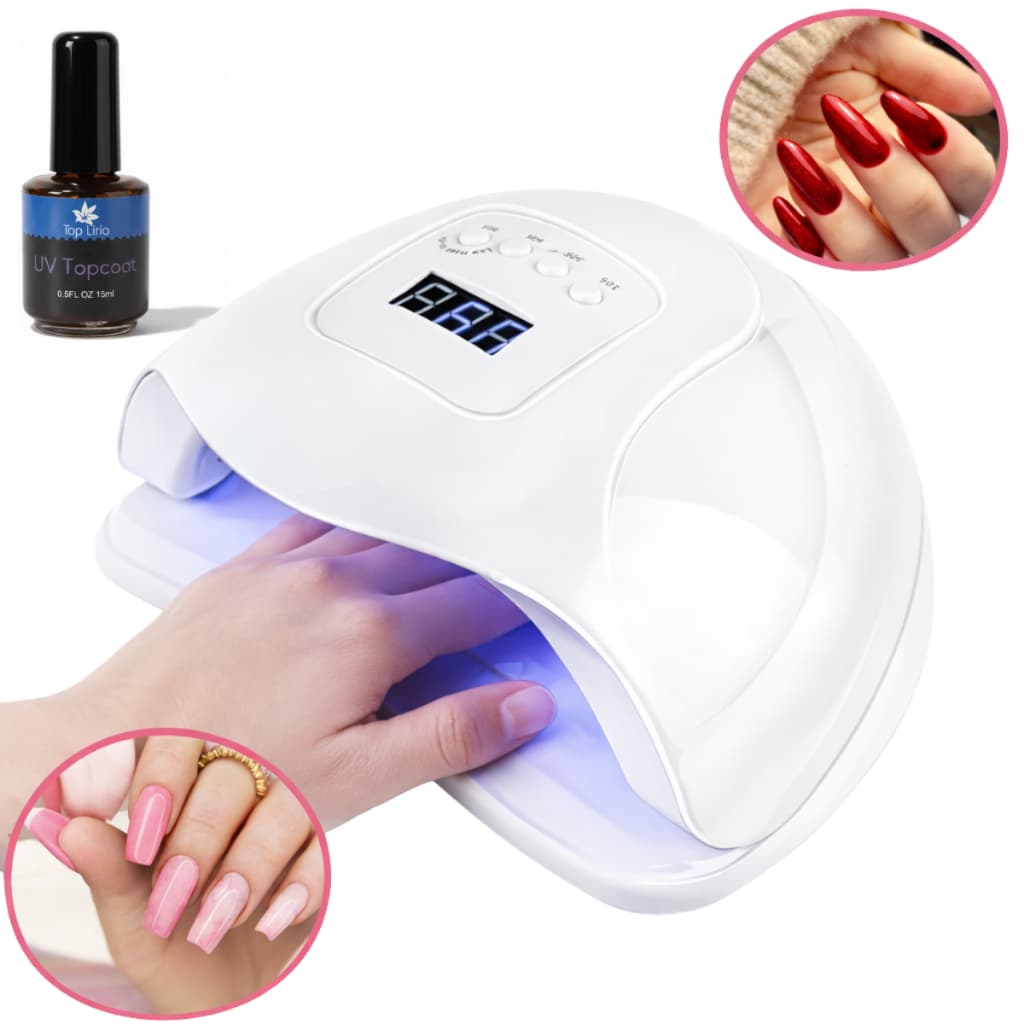 Top Coat Uv Selador Brilho Espelhado Unhas Gel Top Lírio Top Coat
