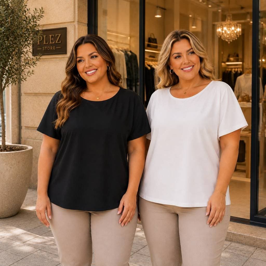2 blusas basicas femininas plus size manga soltinha blusa branca feminina blusa barata em promoção