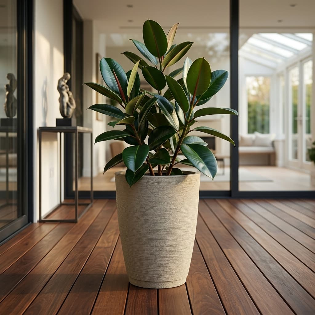 Vaso de Polietileno Para Plantas Jardim Sala Luxo Cone Bojo 1 Com Prato varias cores