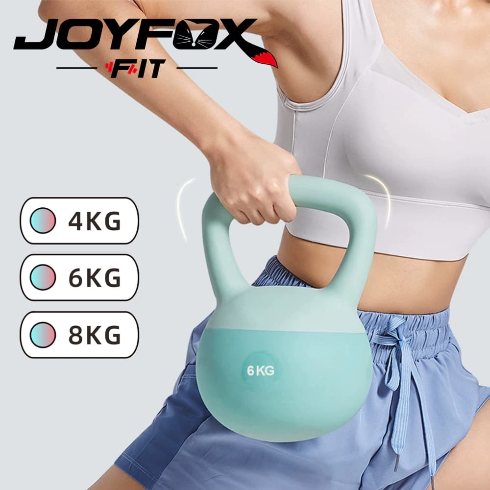 Kettlebell Emborracha 4kg a 8kg Treino Funcional Academia Musculação Peso Fitness Casa Exercício