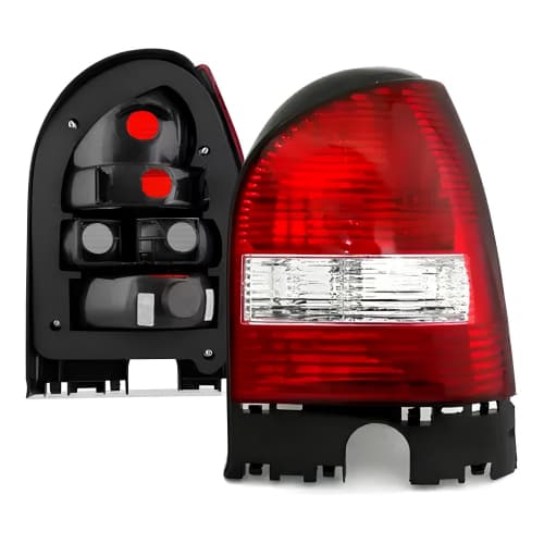 Lanterna Traseira Gol G3 1999 a 2005 Bicolor Carcaça Preta Fumê Lado Direito/Esquerdo