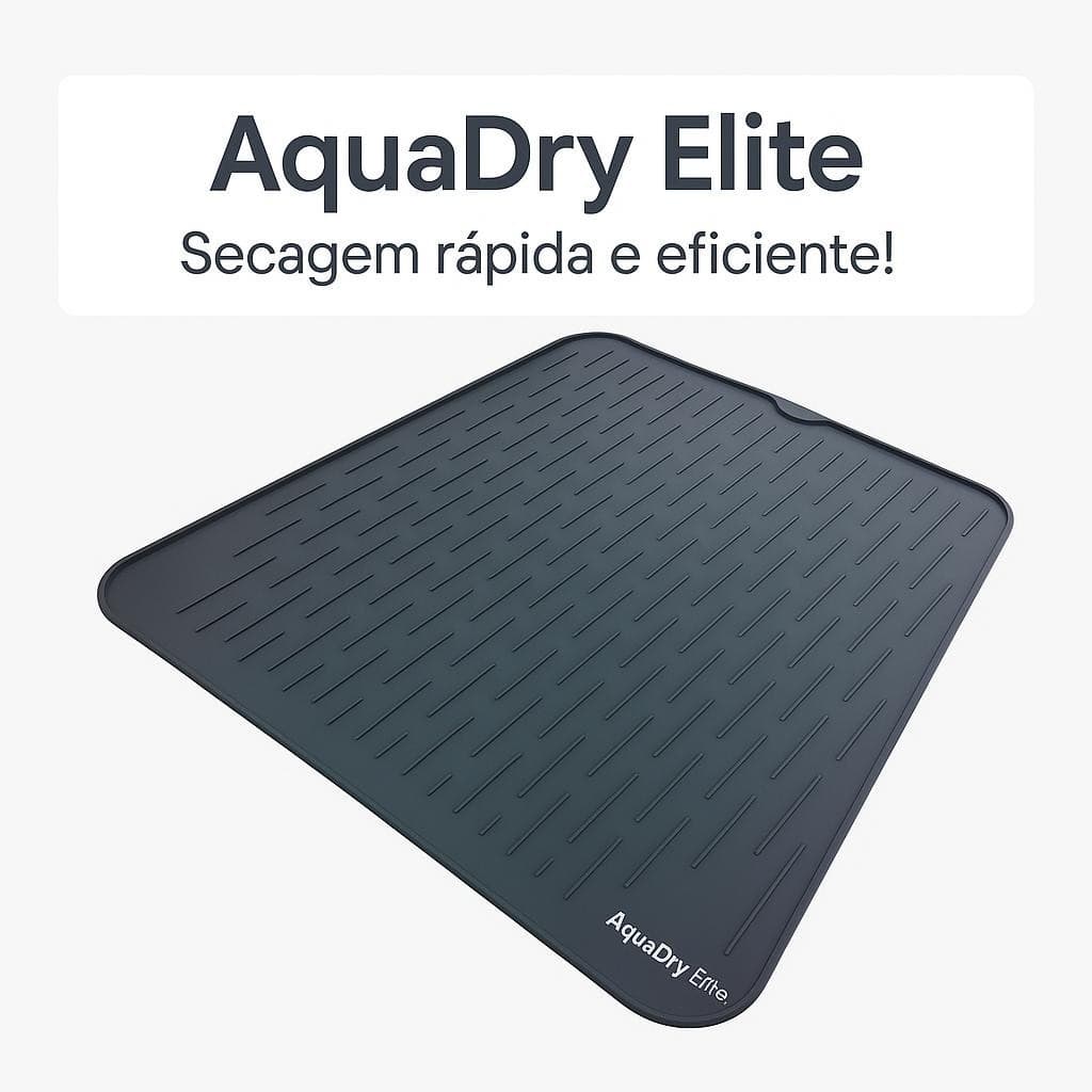 Tapete Escorredor Silicone Antiderrapante Secagem Rápida 40cm