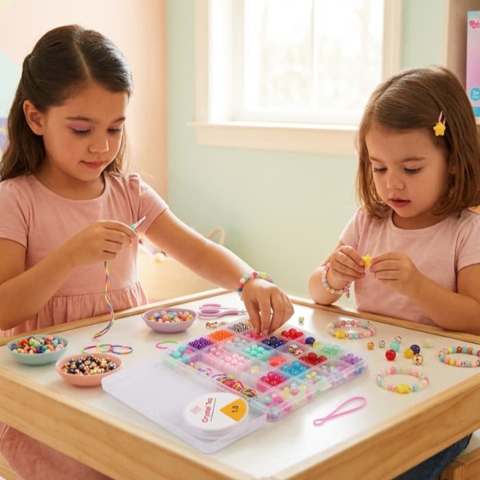 Miçangas Coloridas Contas Sortidas Para Pulseiras Colares Infantil  Educativo