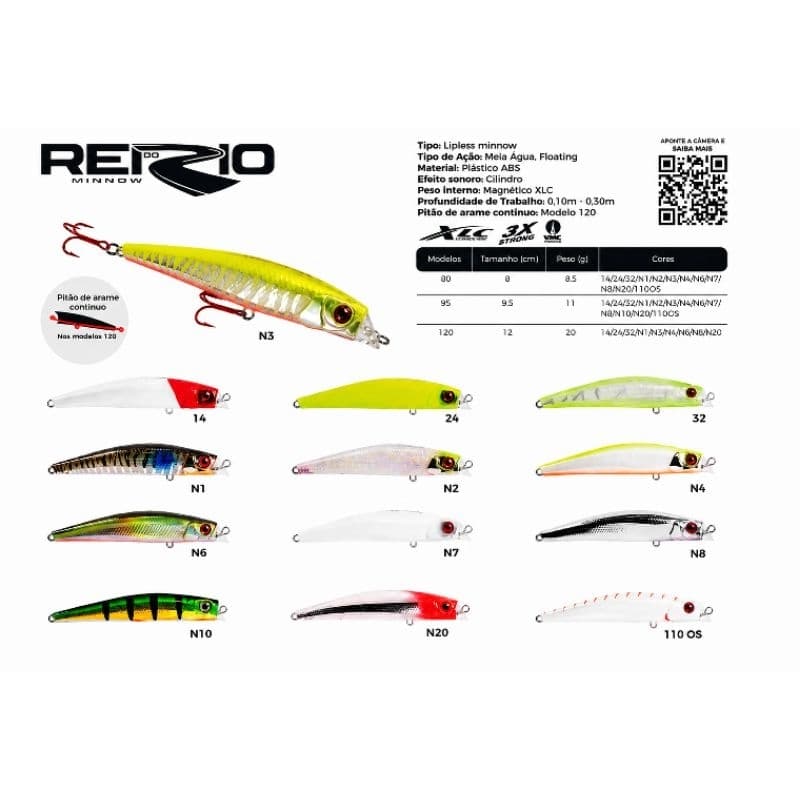Isca Artificial Marine Sports Rei do Rio 95 9,5cm 12,5g Original