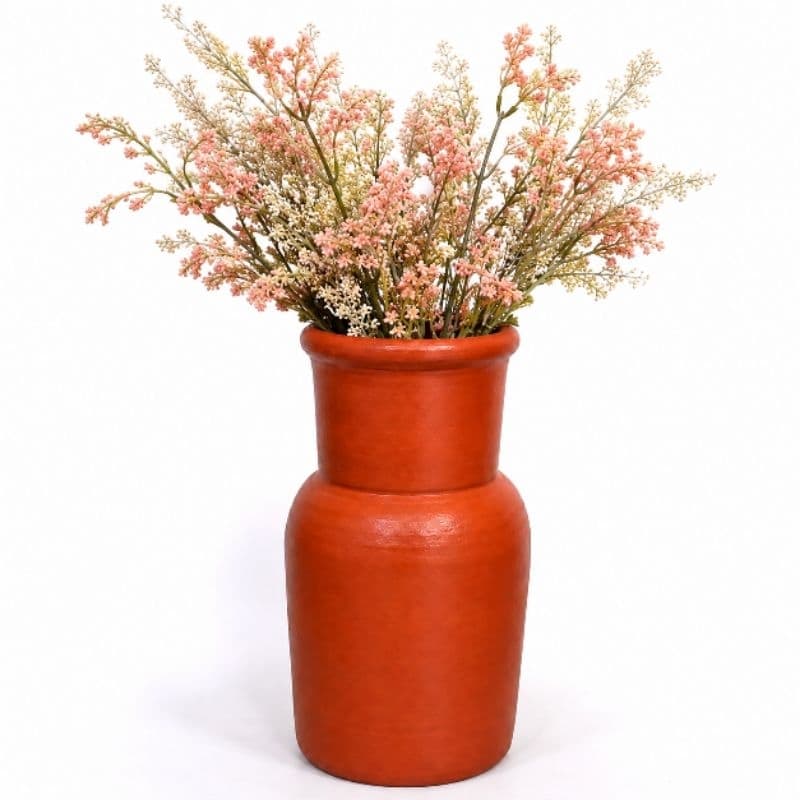 Vaso Decorativo de Barro 30cm Cerâmica para Flores e Arranjos