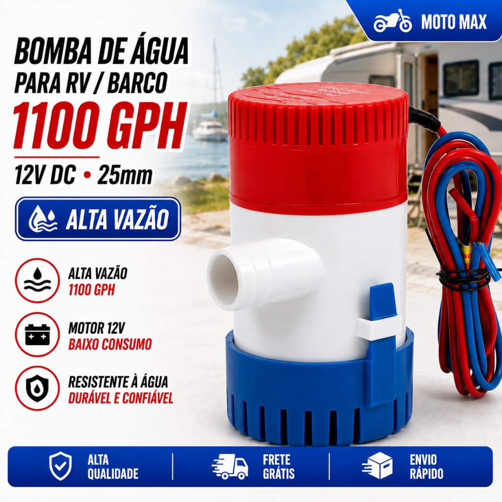 Bomba De Porão Água 12v Náutica Casa Piscina Submersa 1100gph 12v Klx Do Mar Submersível De Baixo Ruído