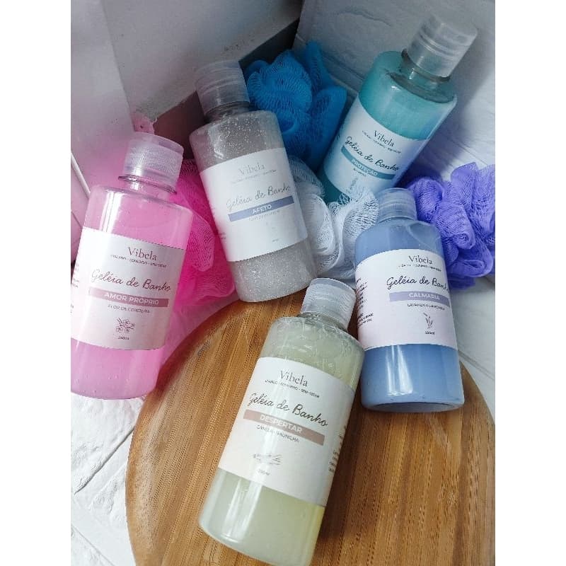 Geleia de Banho Vibela 250ml | Hidratante Corporal | Sabonete Líquido Artesanal