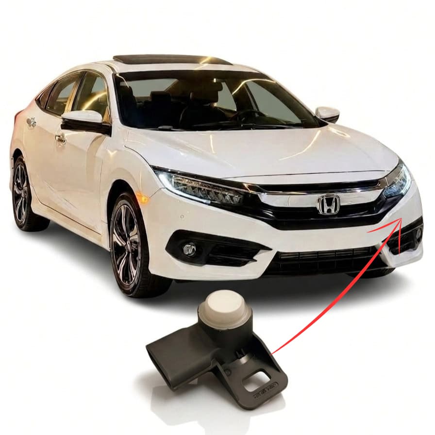 Sensor De Estacionamento PDC Lateral Honda Civic G10 Branco Sensor de Ré Alta Precisão