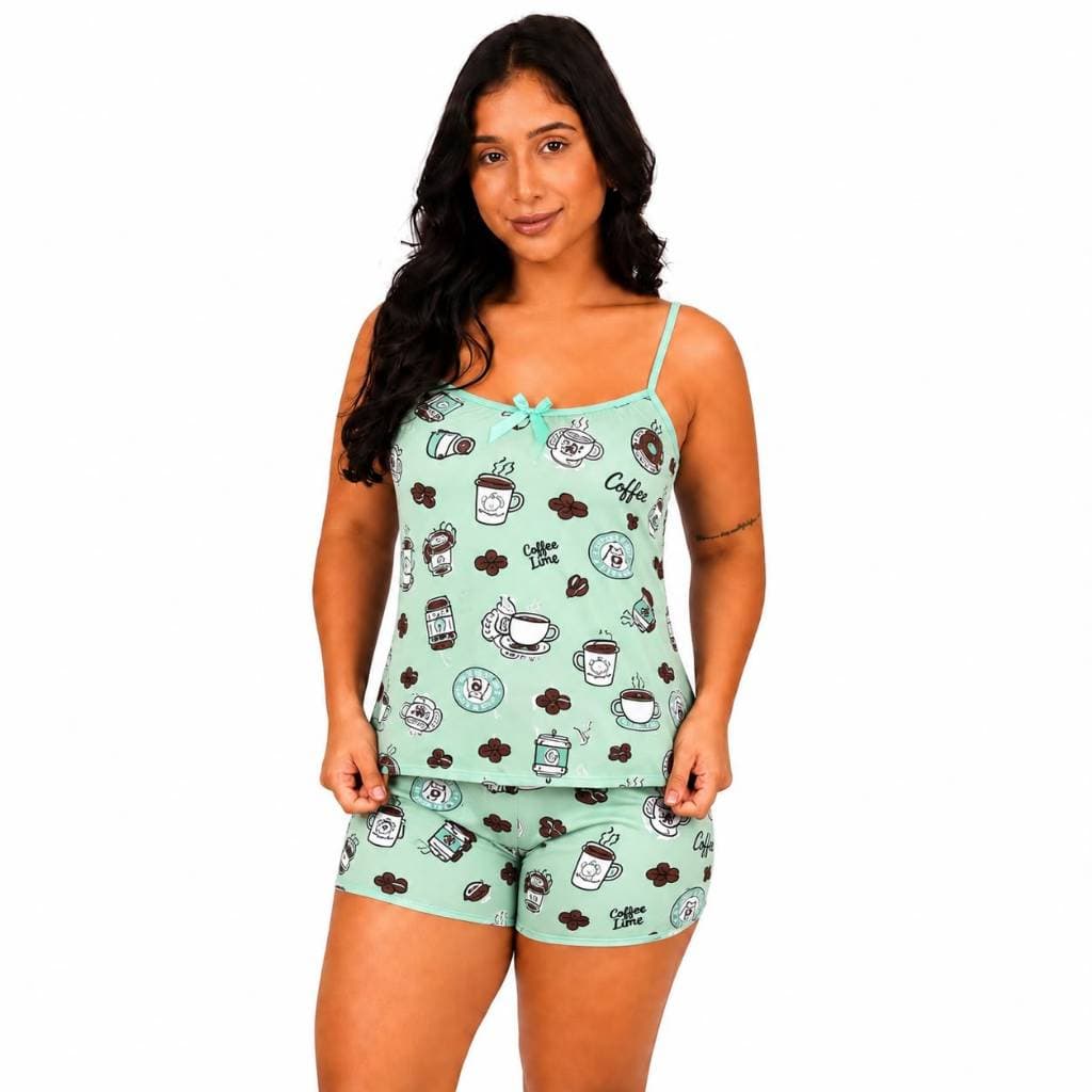 Baby Doll Feminino Short Doll Adulto Conforto Dia a Dia Estampas Sortidas