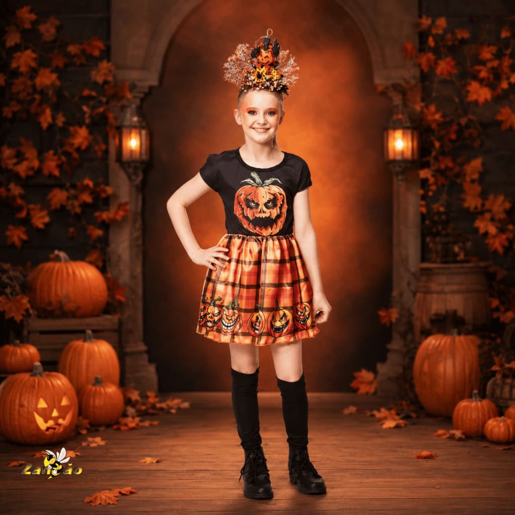 Fantasia Bruxa Infantil Infantil Halloween Bruxa Nancy - Fantasias Super