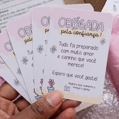 Blocos ( 20,40,50 e 100 Folhas) para Agradecimento / Obrigado pela Compra