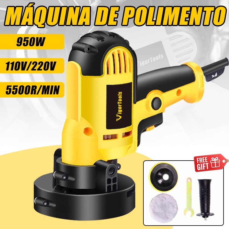 110/220V Politriz Lixadeira Multifunções 950W 5 Polegadas Uso Profissional