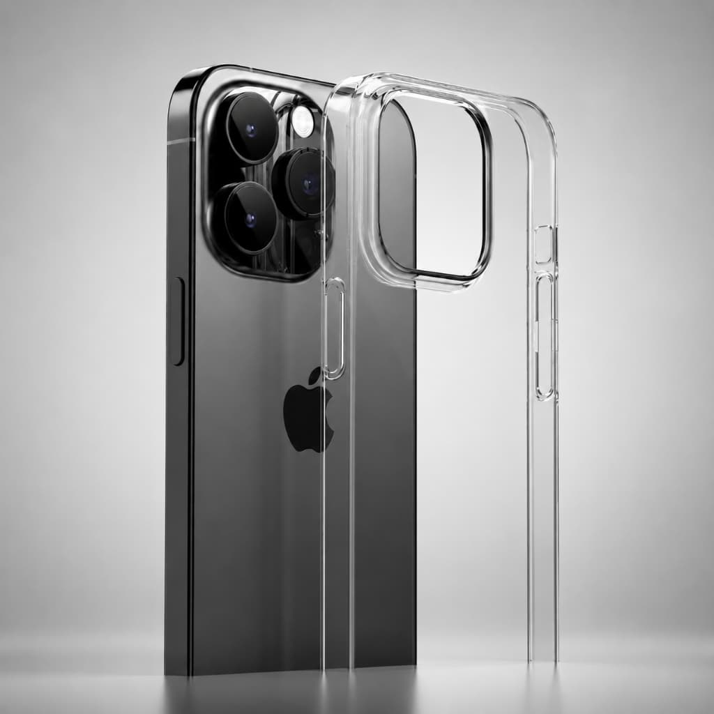 Capa Case SPACE Acrílica Transparente Silicone TPU para iPhone 16 Pro Max 15 14 13 12 11 XR XS 7 8 Plus