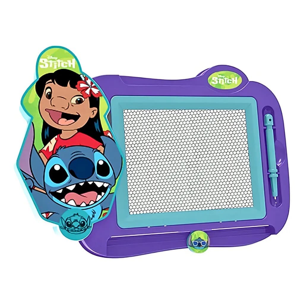 Lousa Mágica Infantil Stitch Disney Tablet Desenho com Caneta Apagar Brinquedo Educativo Criança