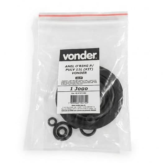 Kit Reparo Anéis Oring Pulverizador Vonder 5L 8L 11L